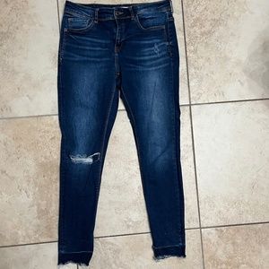 Zara ripped slim jeans